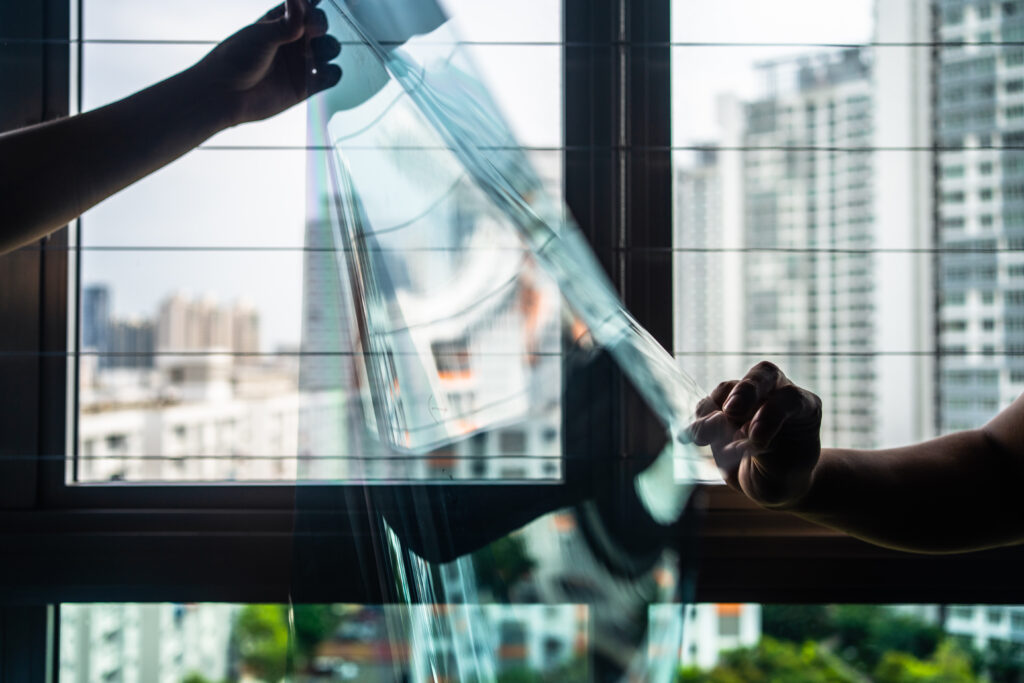 Surfexa installing Solar film for windows & uv window film for BTO & HDB in singapore