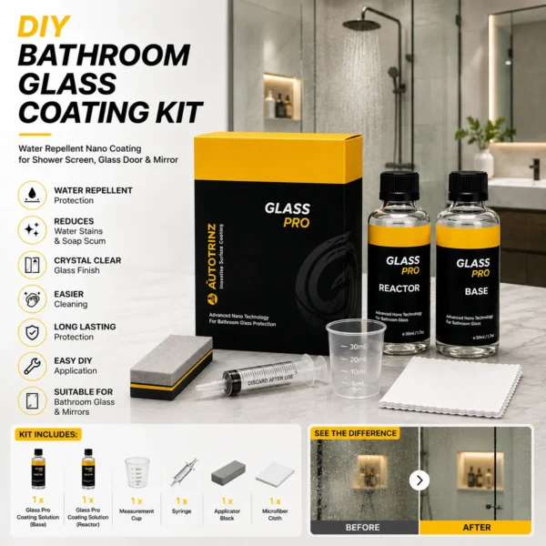 Surfexa Shower Screen/ Glass / Mirrors Watermark Removal and Coating DIY Kit